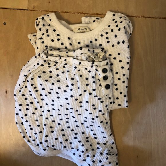 Madewell Waffle Polka Dot Pajama Set - Picture 5 of 9